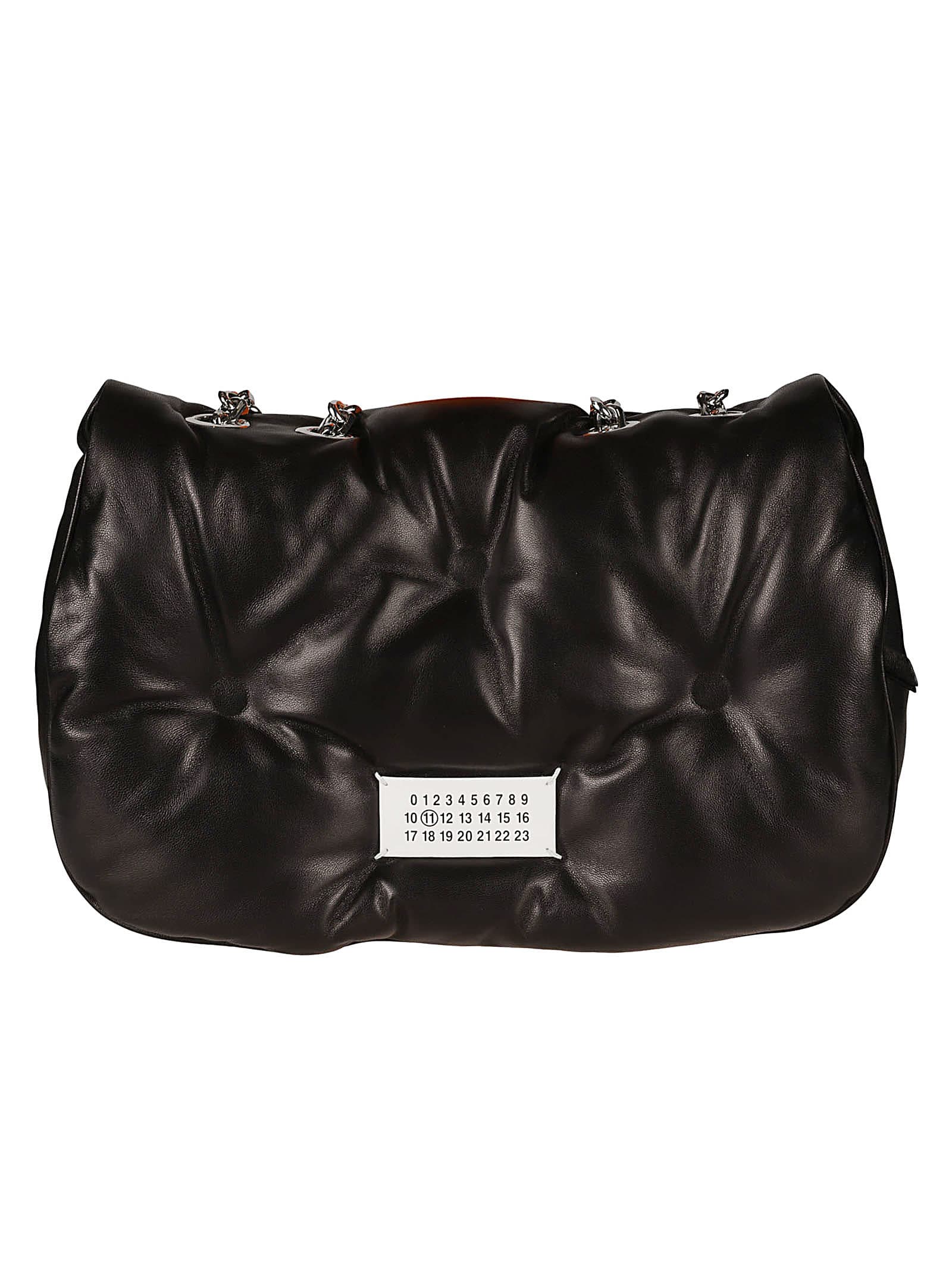 Maison Margiela Glam Slam Flap Mini Shoulder Bag In Black