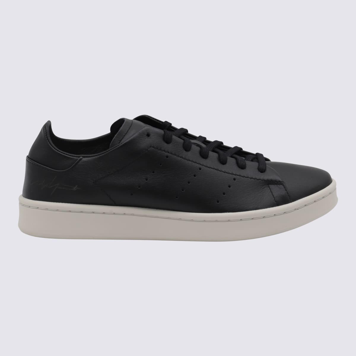 Black Leather Sneakers