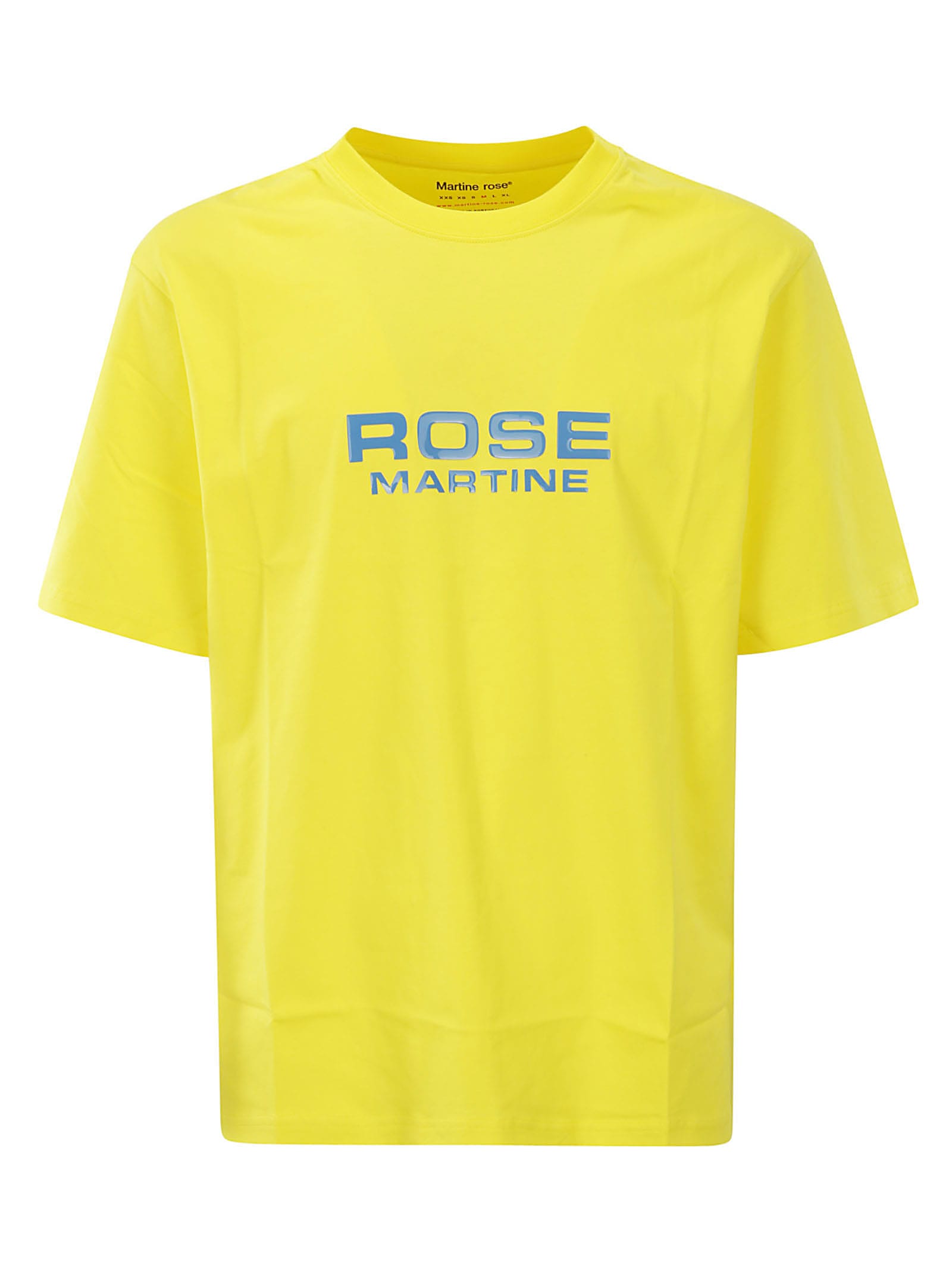 Shop Martine Rose Classic T-shirt In Acid Yellow / Rose