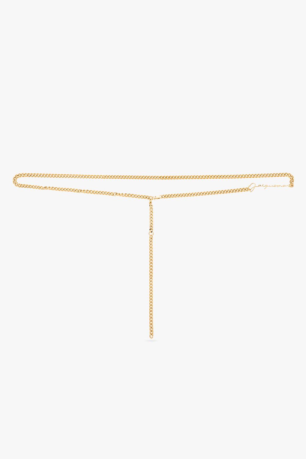 Jacquemus Brass Belt With Logo