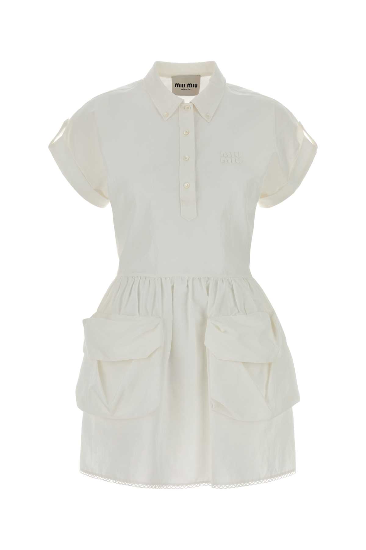 Valentino Garavani White Cotton Blend Dress