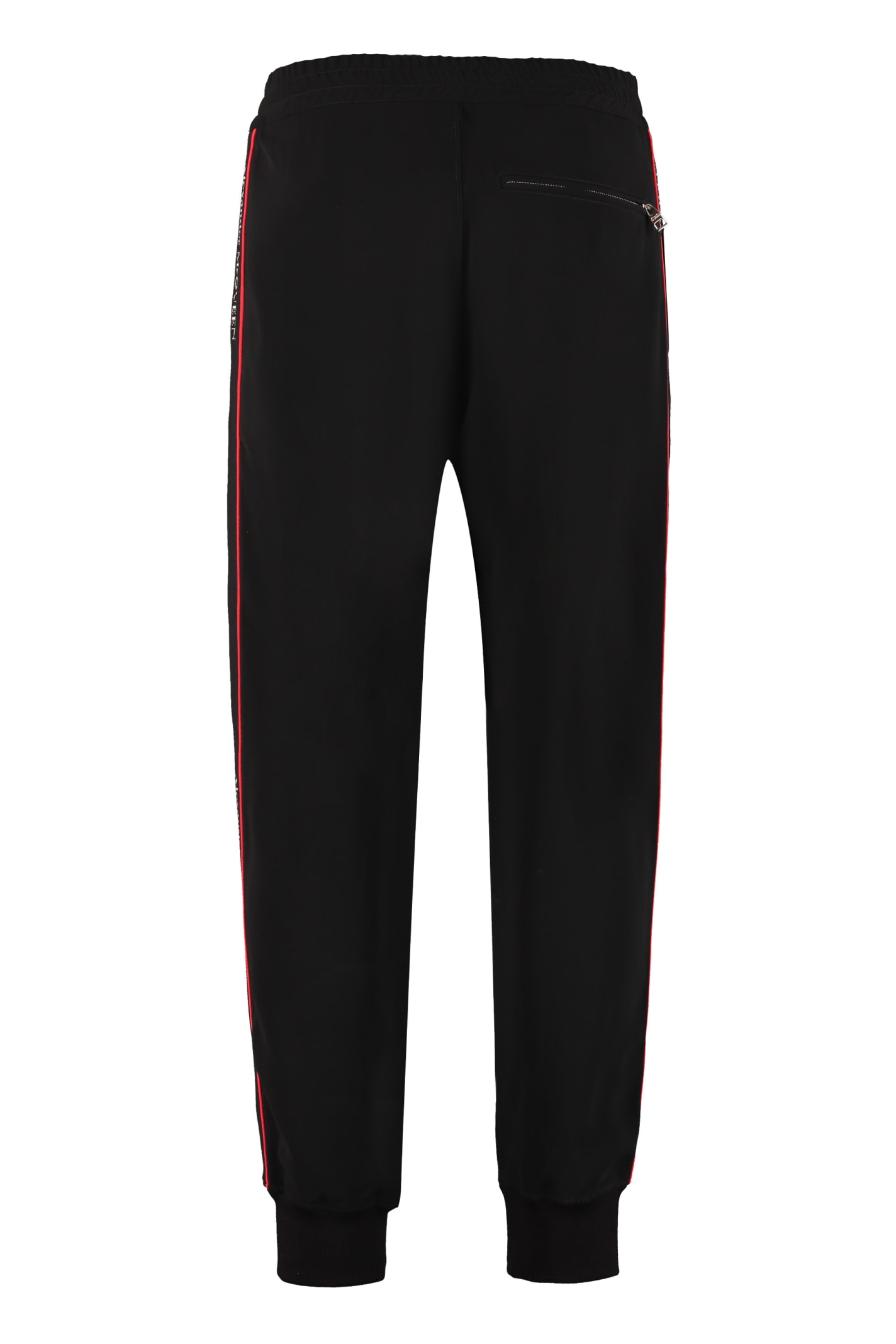 Alexander Mcqueen Side Logo Stripes Track-pants In Black | ModeSens