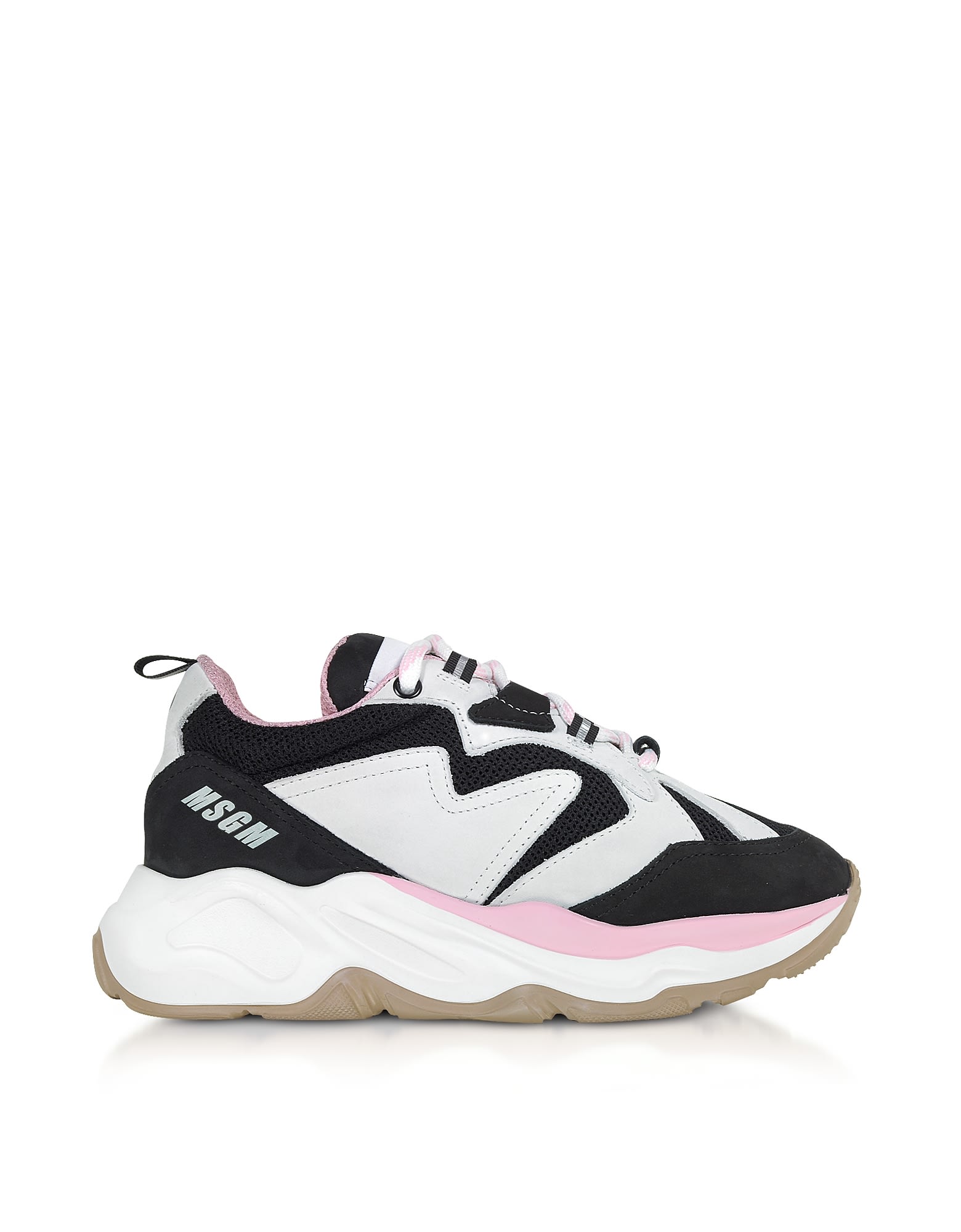 MSGM Black & Pink Attack Sneakers