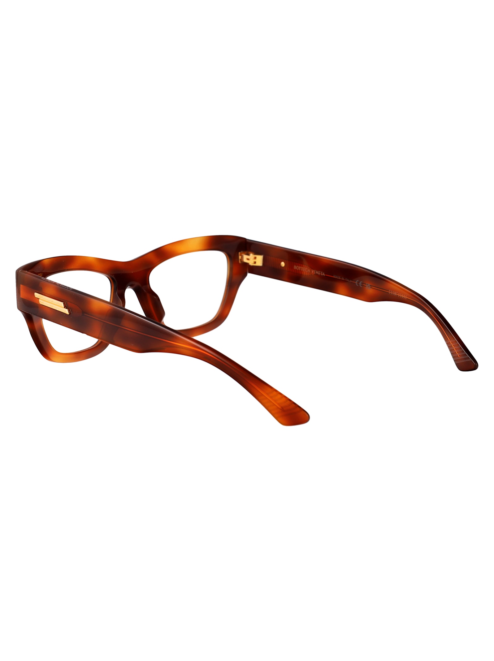 Bottega Veneta Bv1360o Glasses In Havana-havana-transparent