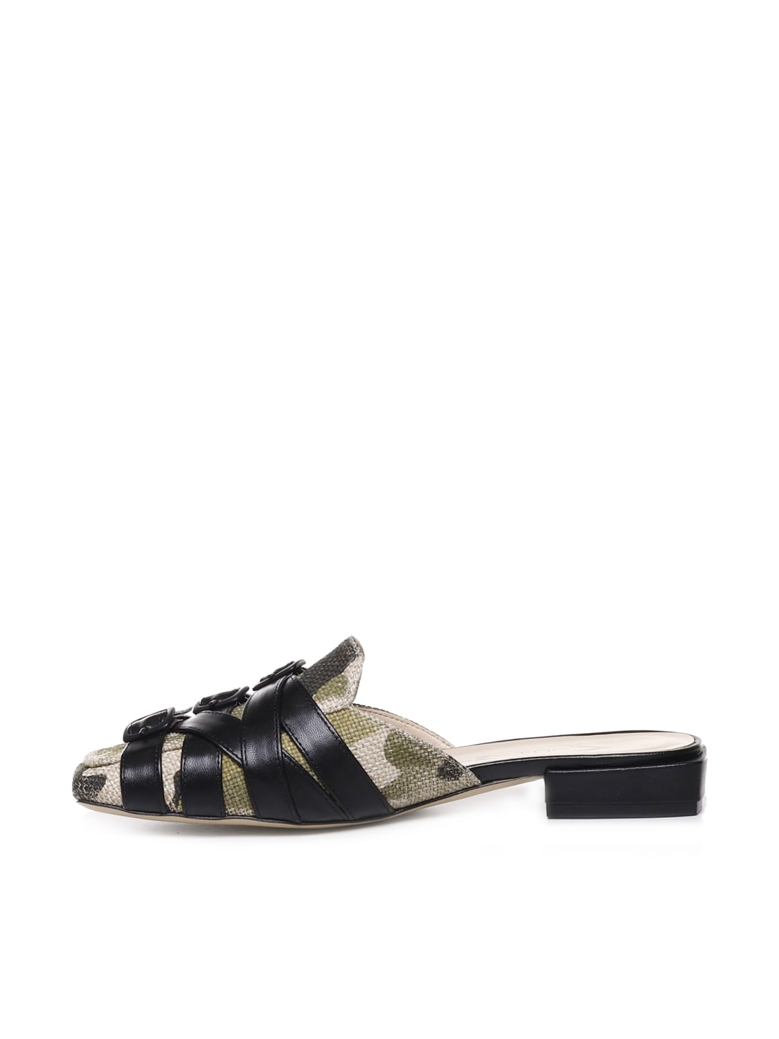 Alchimia Nappa Leather Sabot In Black