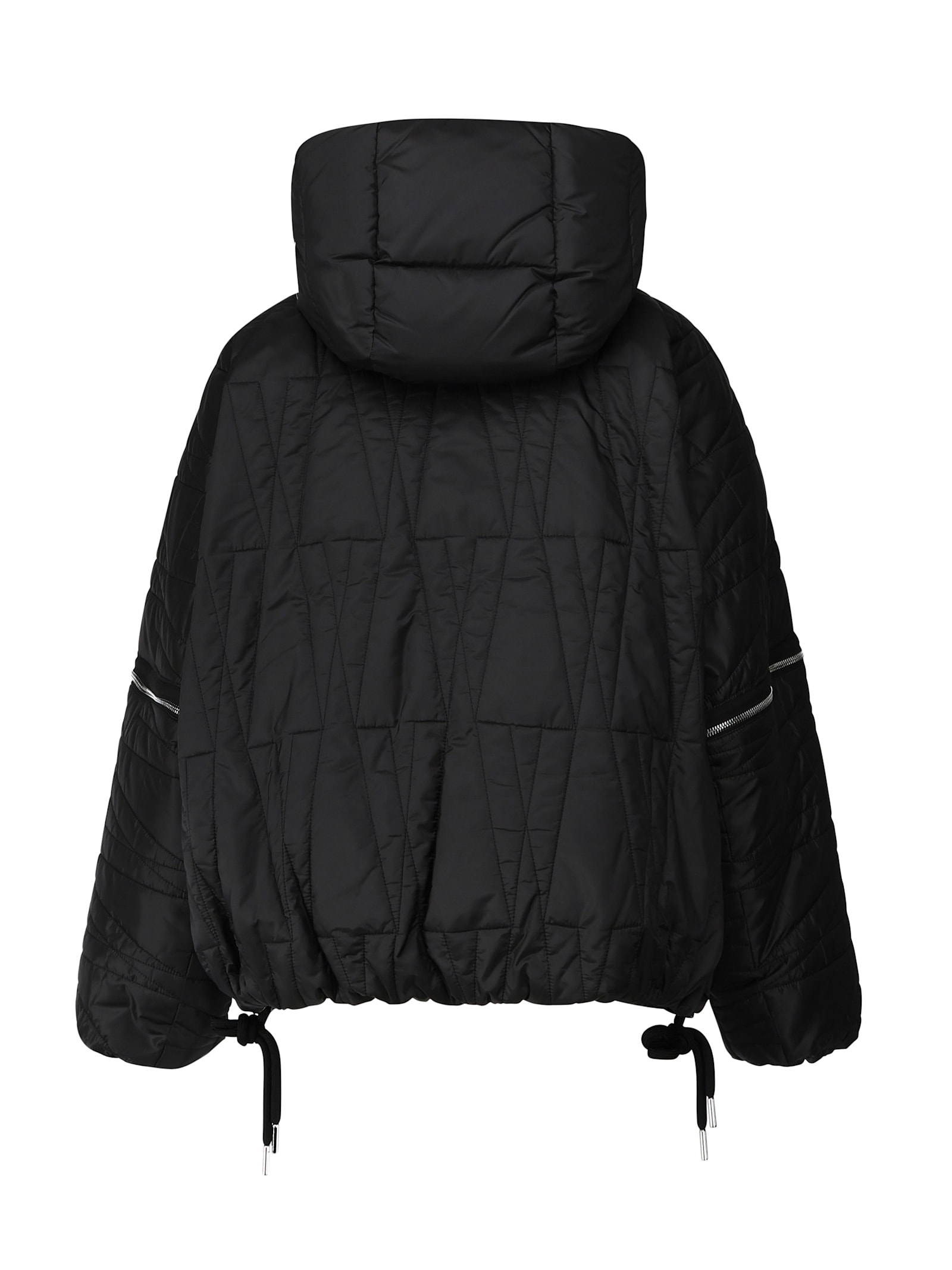 Moncler Genius Haissa 2-in-1 Moncler X Willow Smith Short Down Jacket In Black
