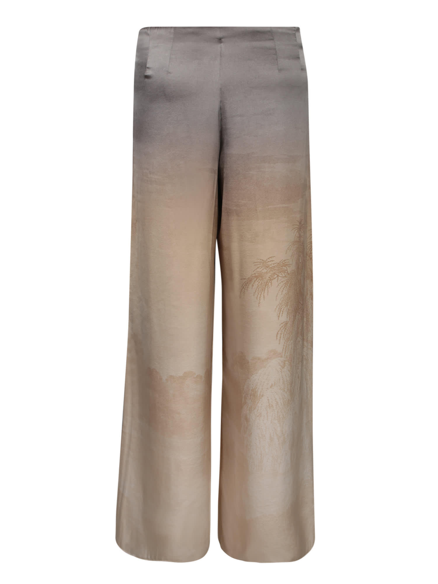 Pierre-louis Mascia Pierre Louis Mascia Women Wide Leg Trousers Adastrgum In Beige