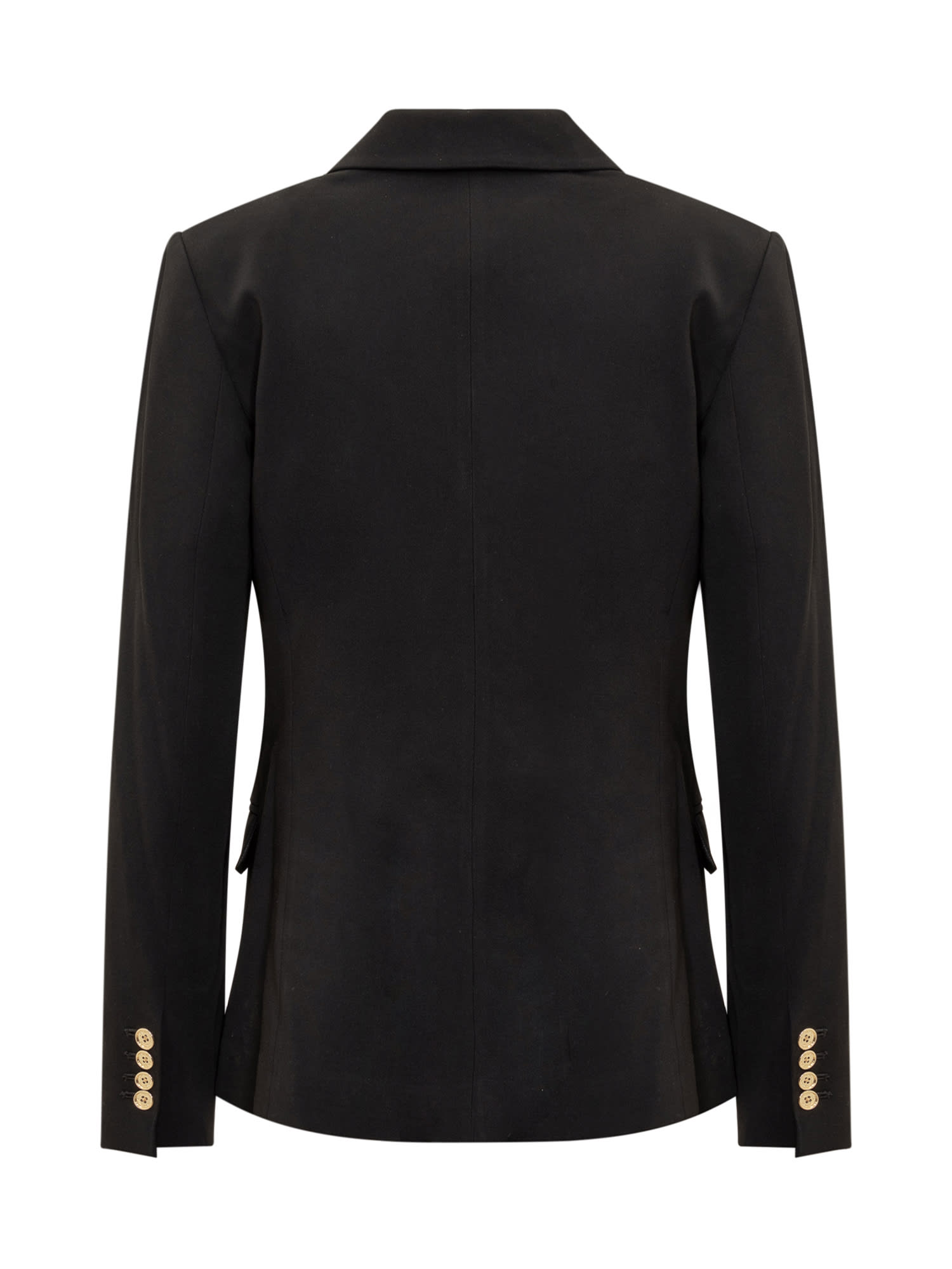 Shop Michael Kors Double- Breasted Blazer  In Black
