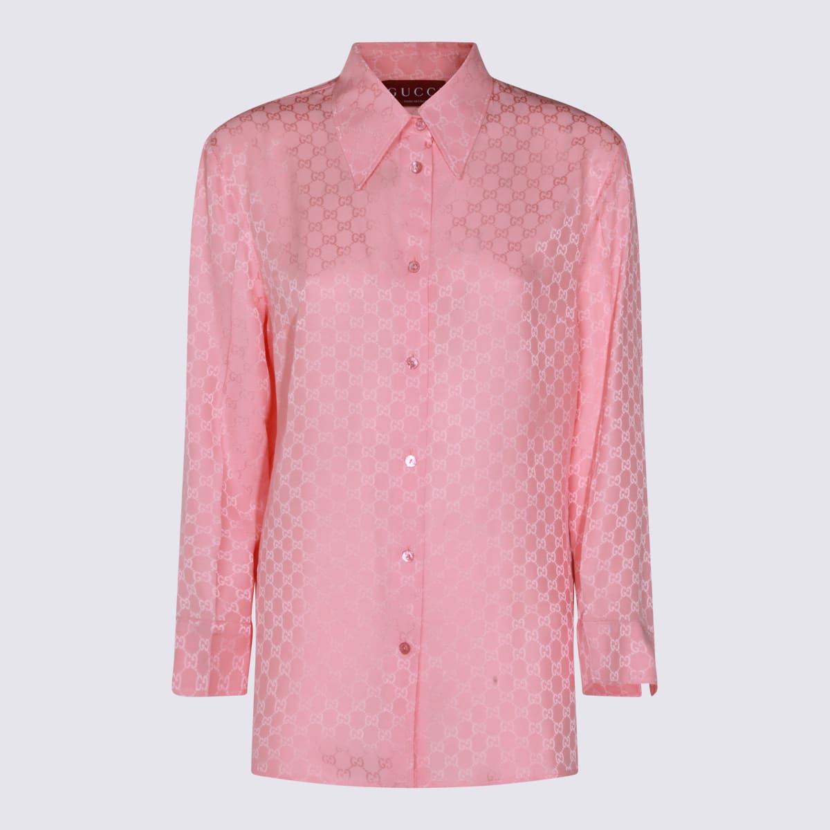 Gucci Pink Silk Shirt