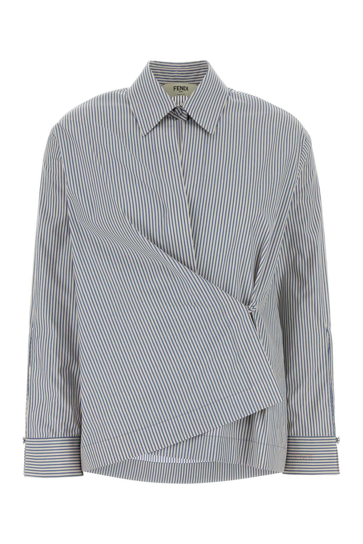 Fendi Embroidered Poplin Shirt