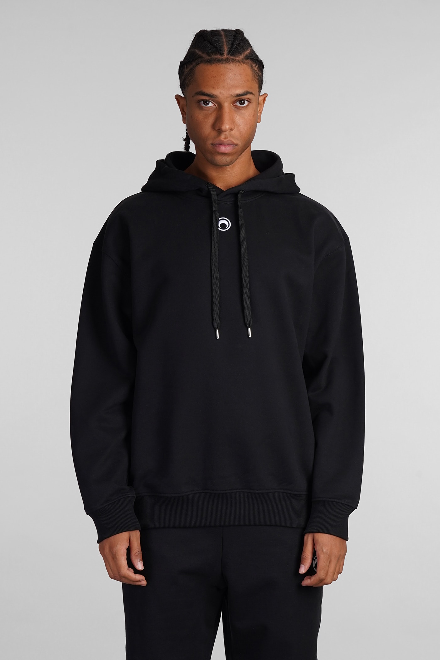 Sweatshirt In Black Cotton