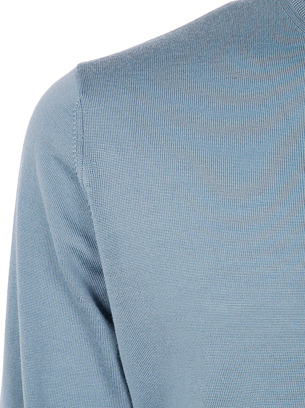 Shop Filippo De Laurentiis Long Sleeves Merinos Round Neck In Light Blue