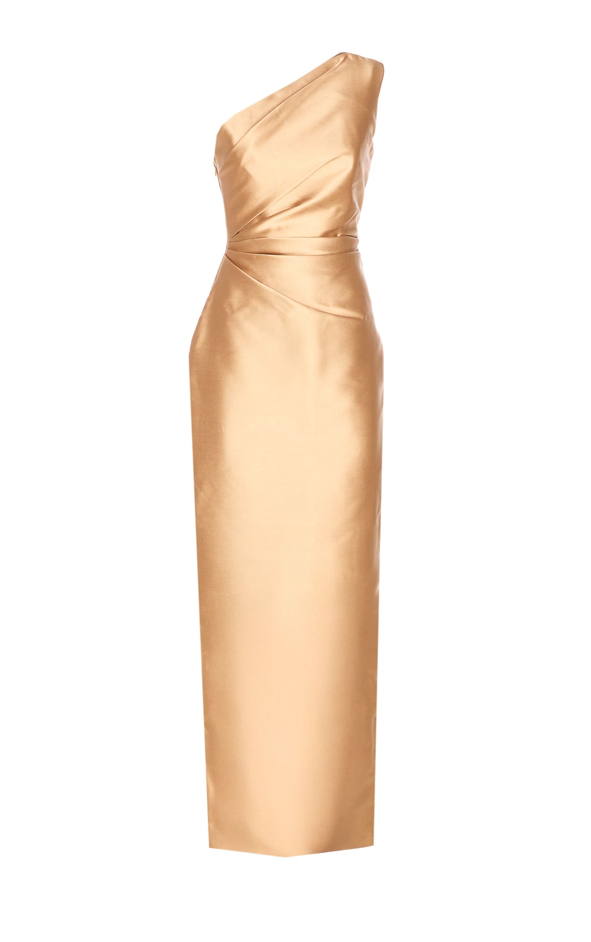 Solace London Kira Midi Dress In Gold