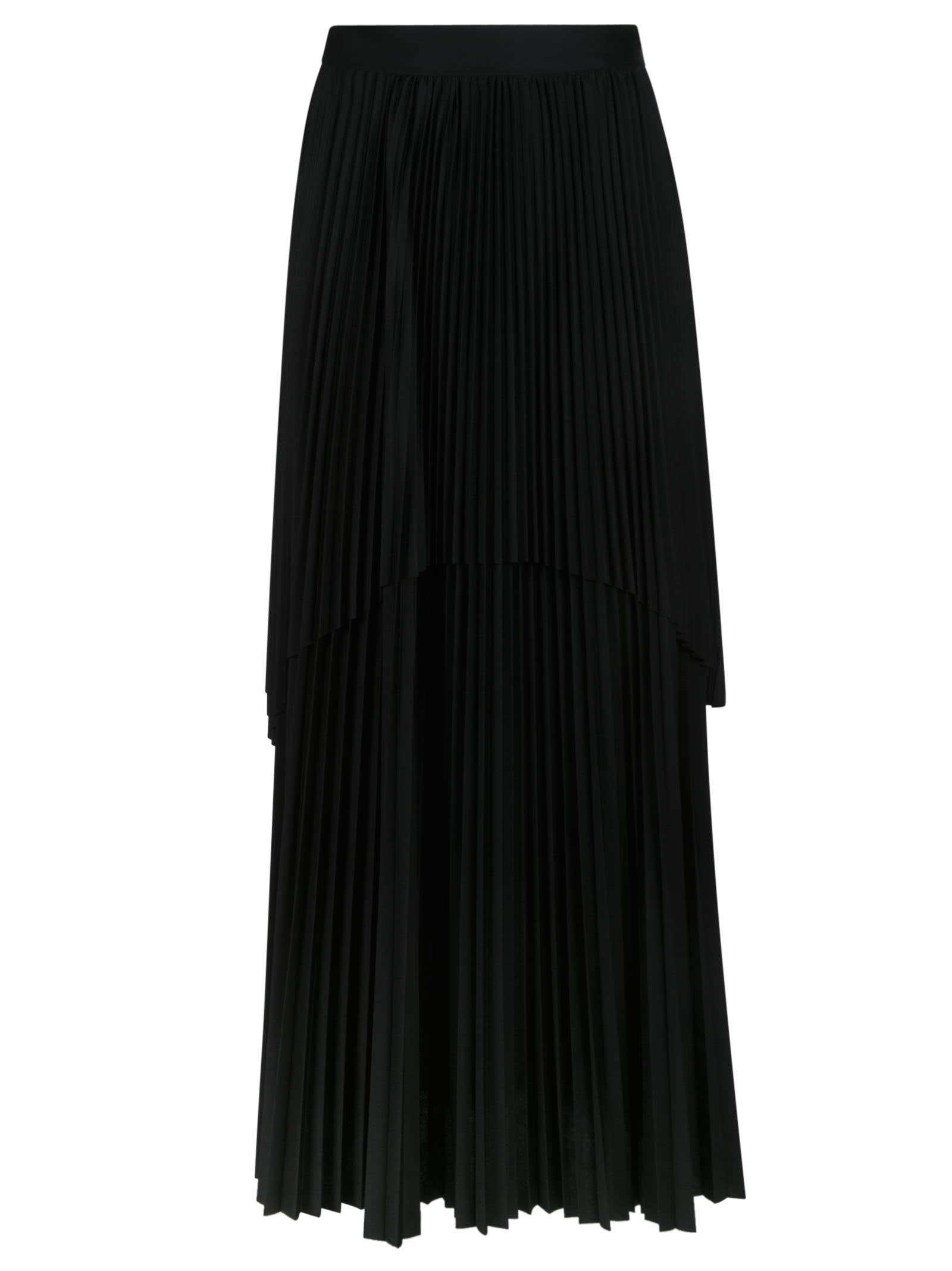 Fabiana Filippi Elastic Waist Asymmetric Pleated Skirt