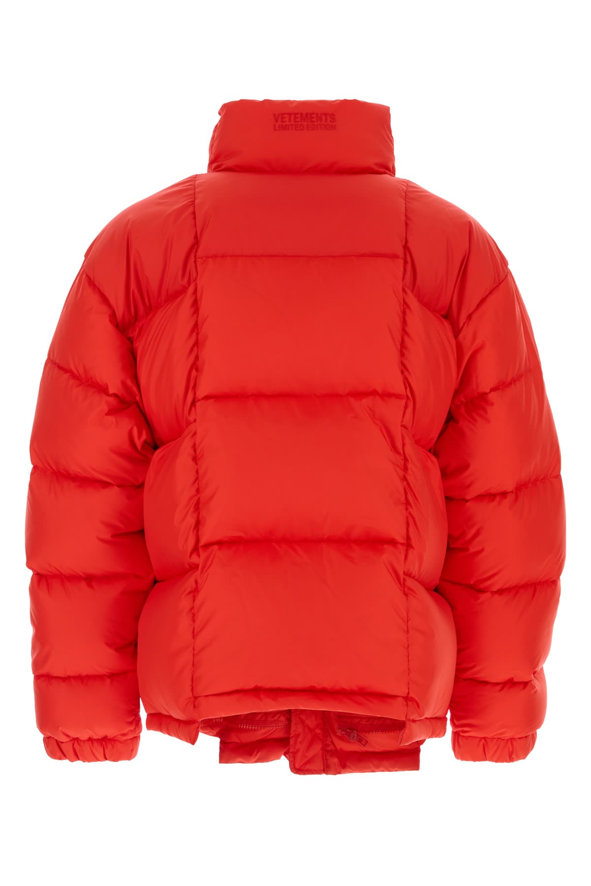 Vetements Puffer Jacket Elasticated Cuffs In Red