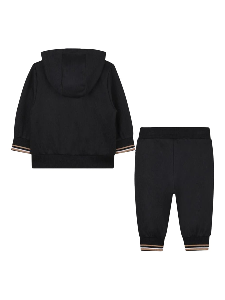 Hugo Boss Cardigan Set With Pants In Black