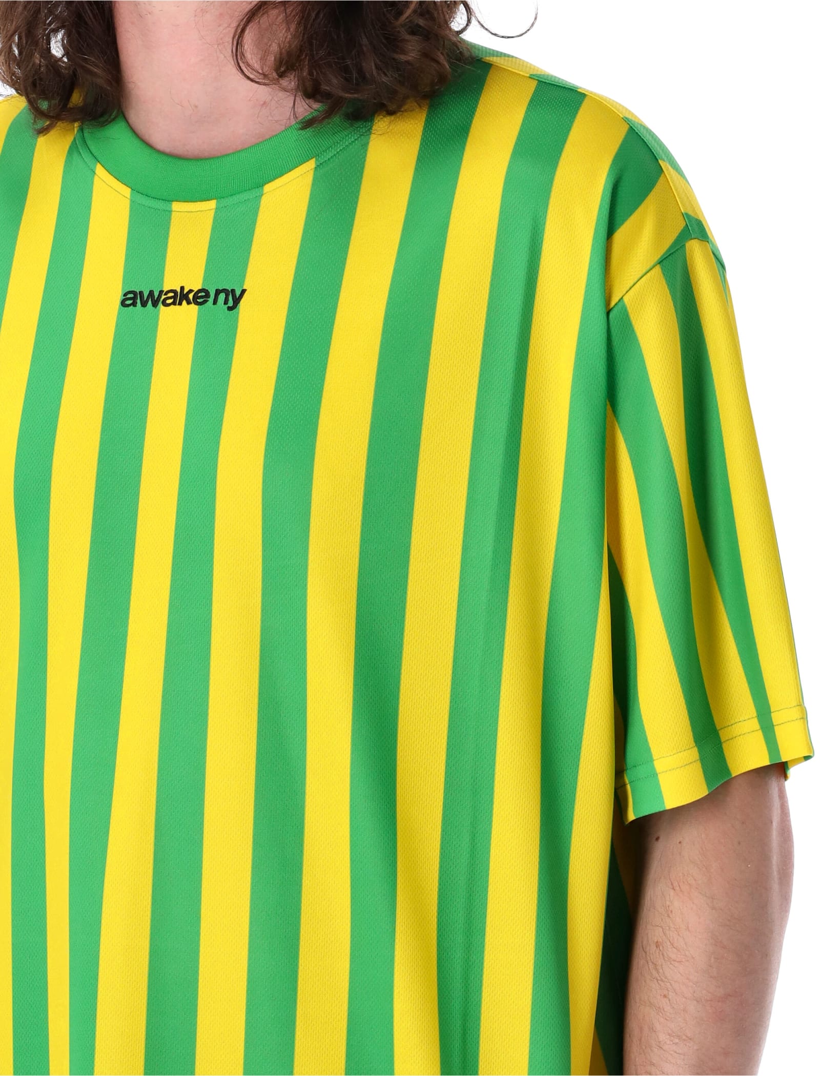 Shop Awake Ny Soccer Jersey T-shirt In Yellow