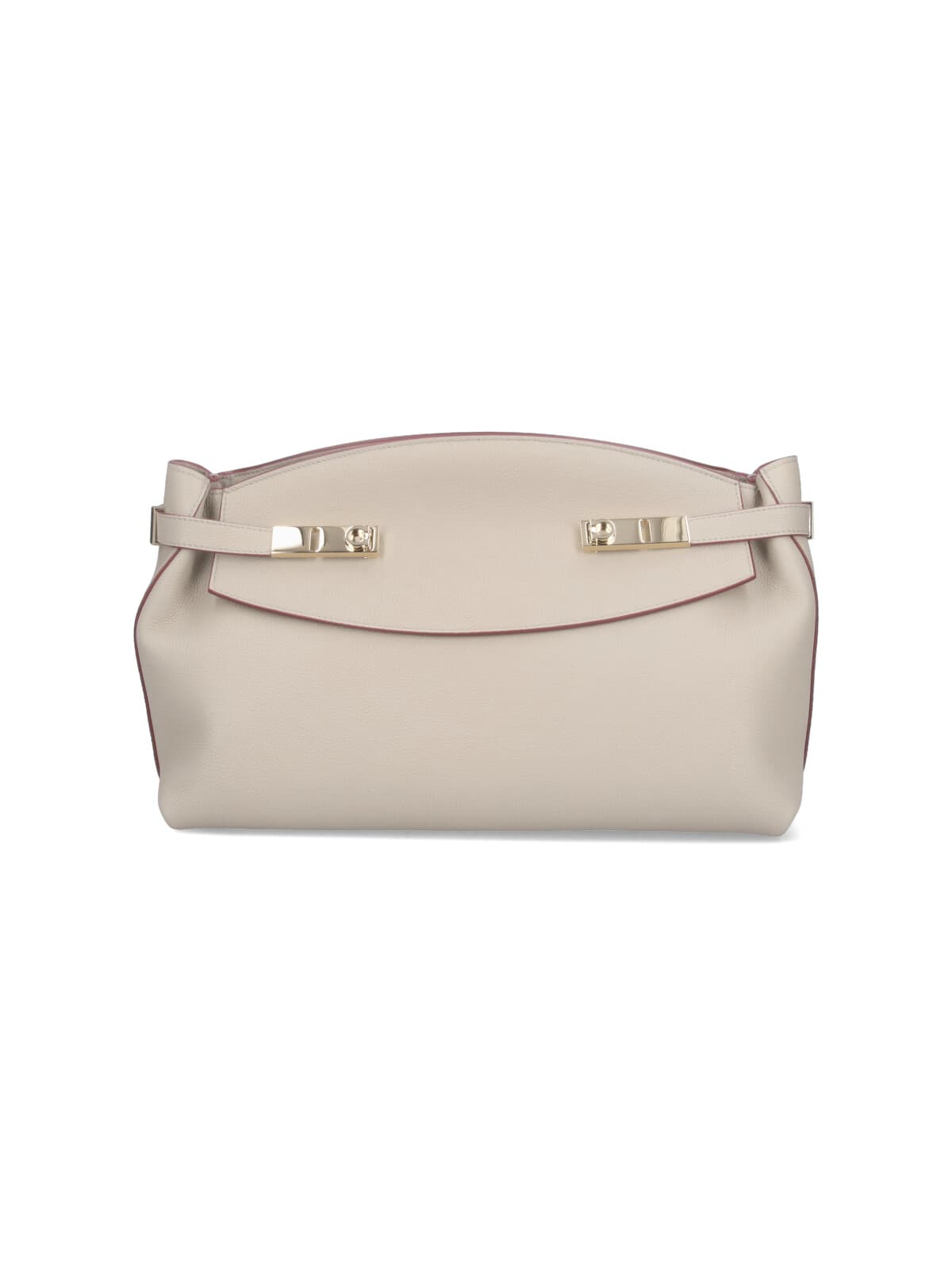 Ferragamo 'hug Soft' Large Crossbody Bag In Beige