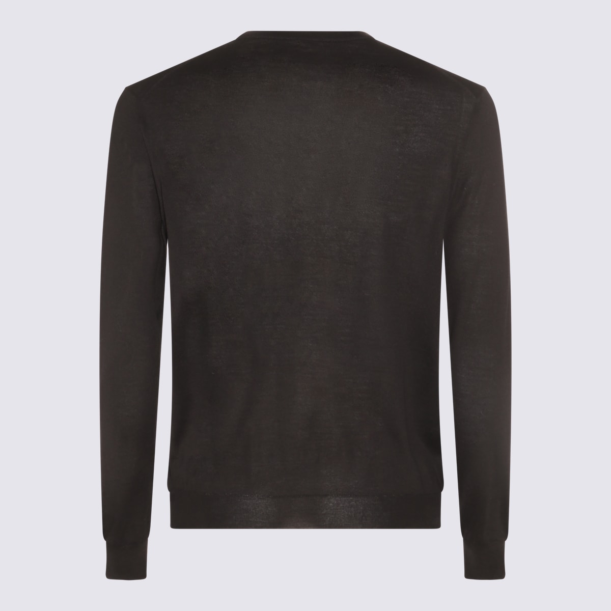 Shop Malo Black Cotton Jumper