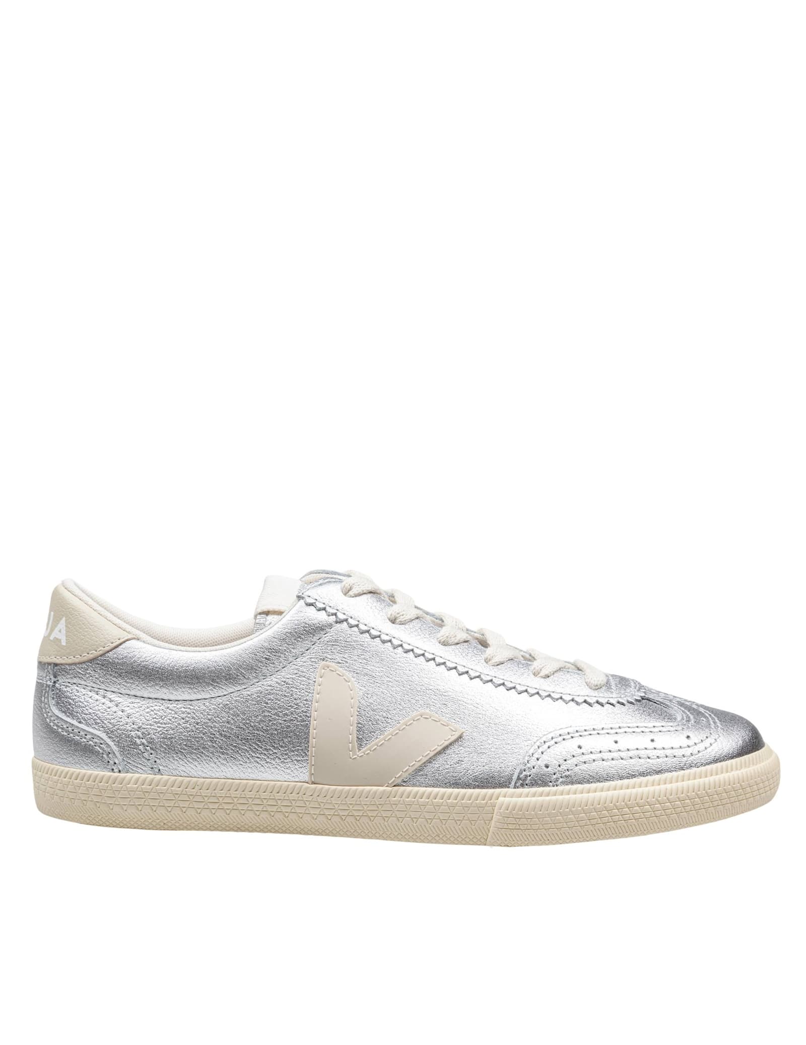 Volley Leather Sneakers Color Silver