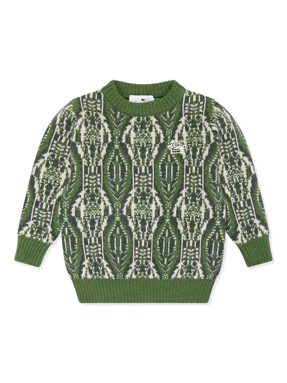 Shop Etro Maglione Con Stampa In Green