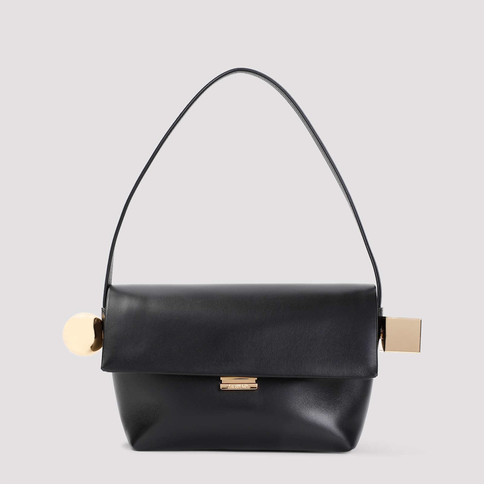 Shop Jacquemus Le Rond Carre Handbag In Black