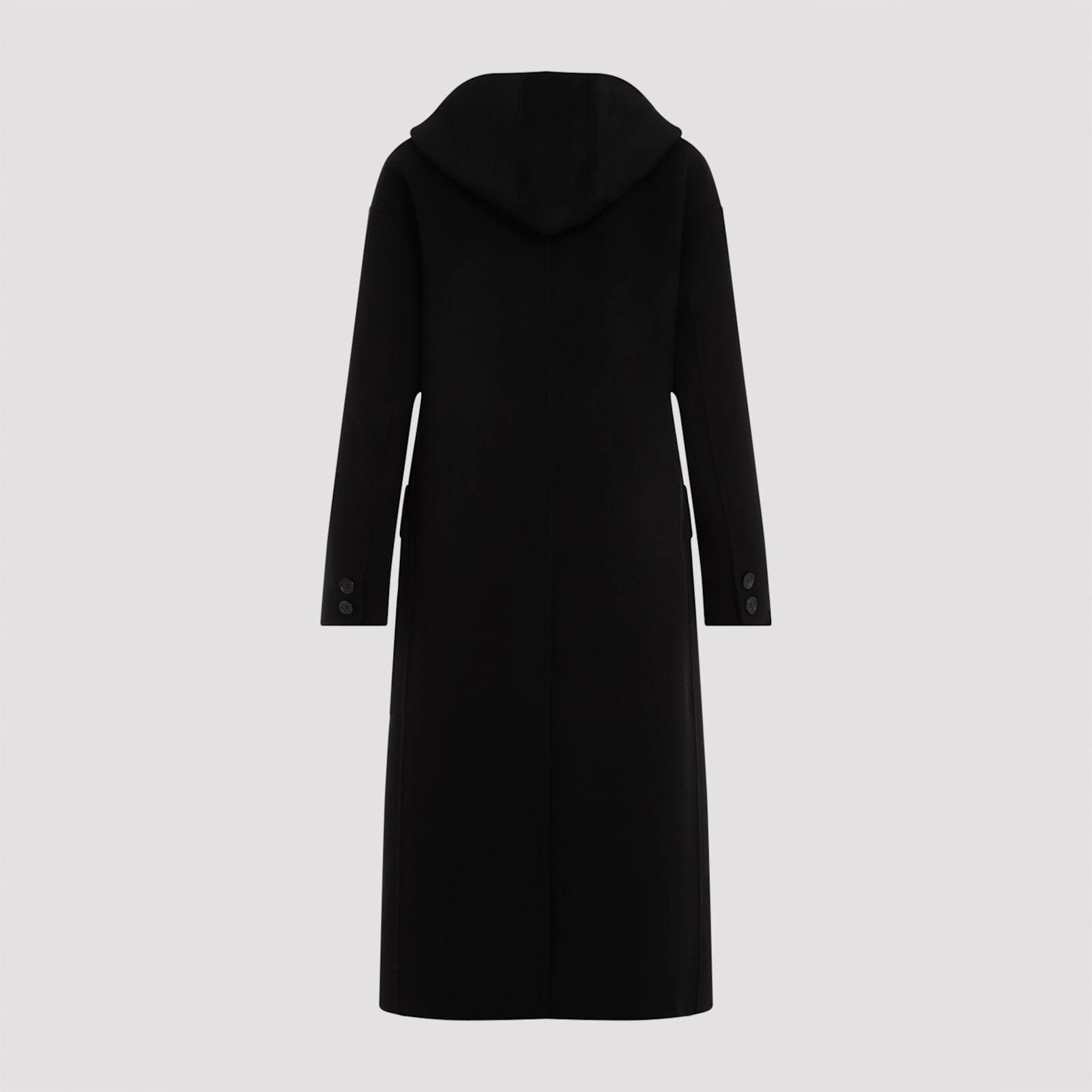 Shop 's Max Mara Favola Hoodie Coat In Nero