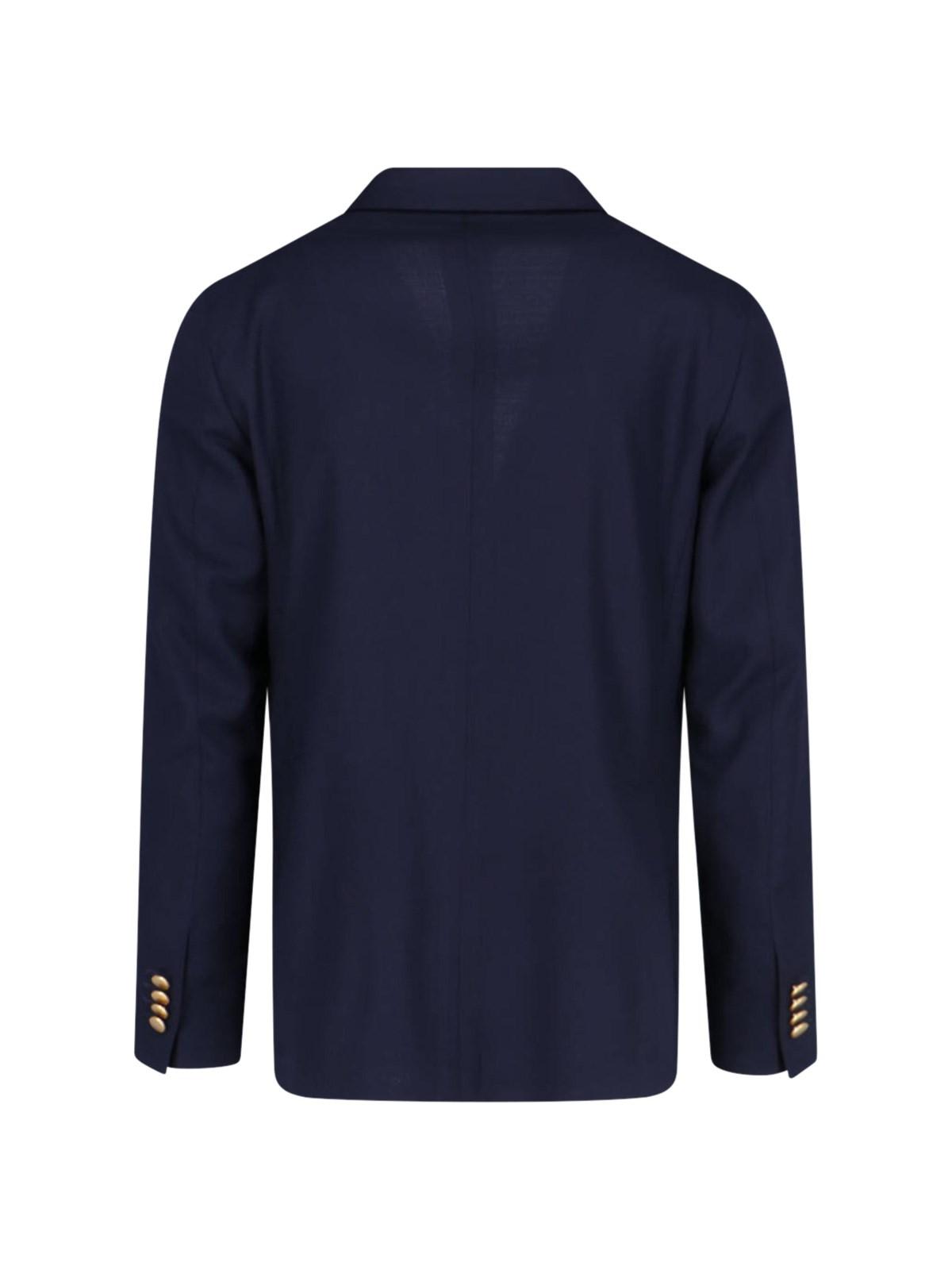 Shop Tagliatore Double-breasted Blazer In Blue