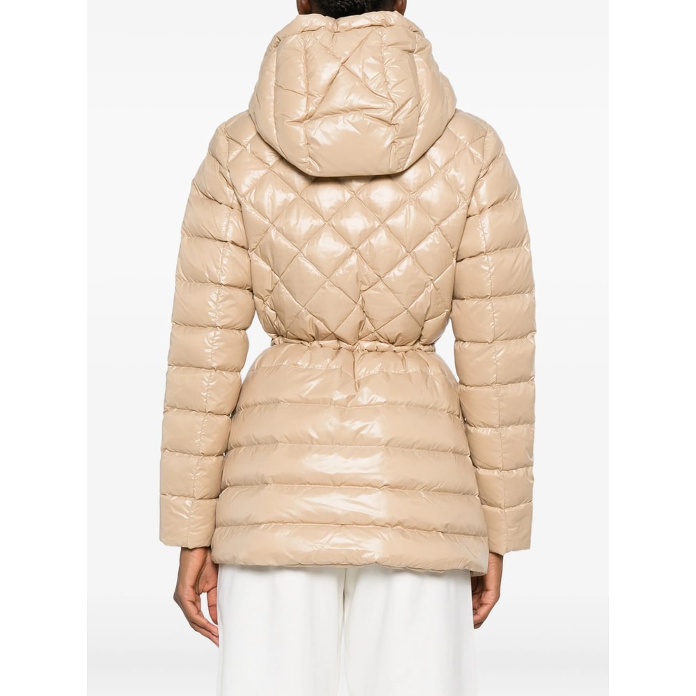Mackage Light Camel Nylon Down Jacket In Neutral