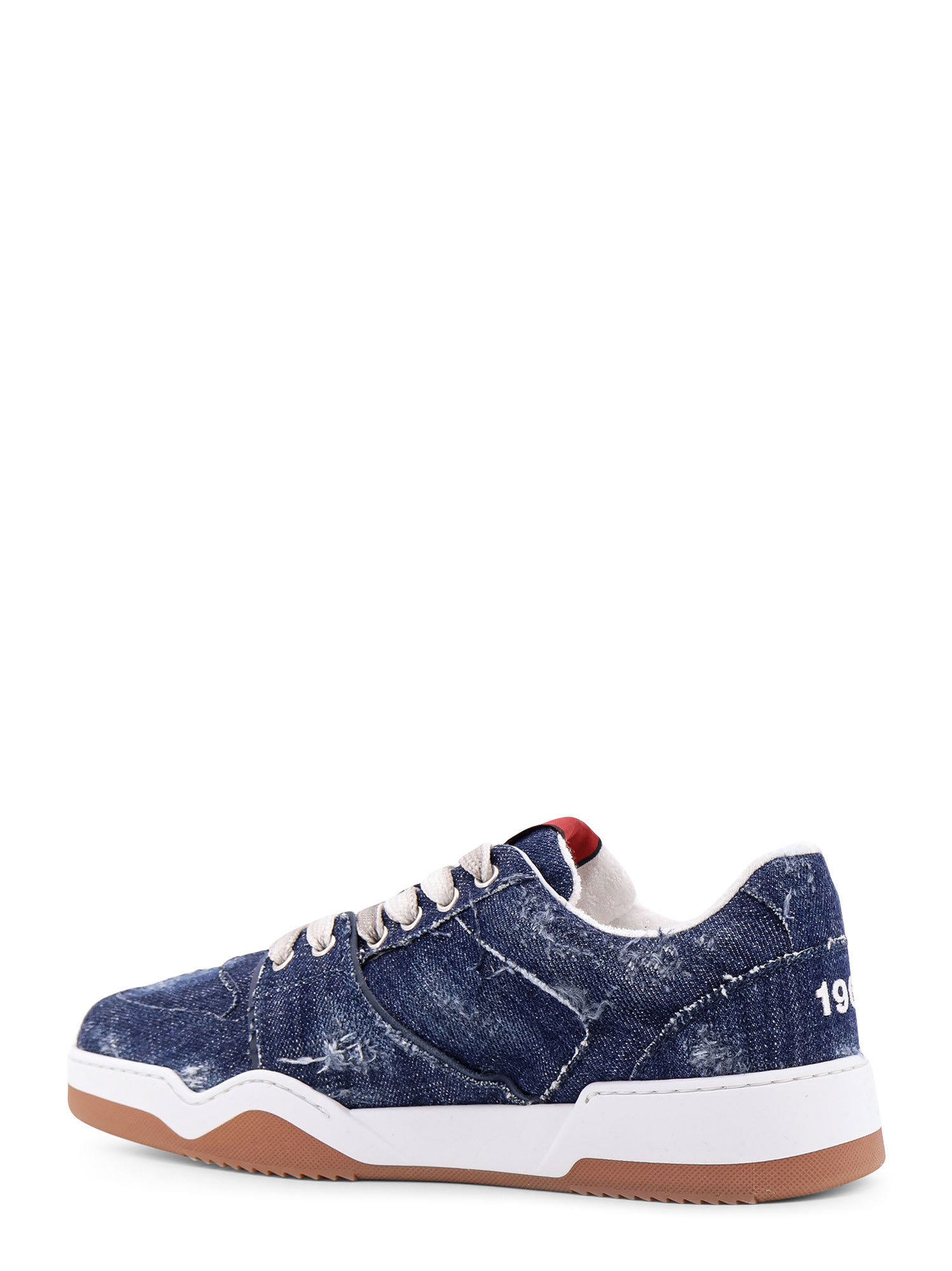 【DSQUARED2】Denim Spiker Sneakers スパイクスニーカー ロゴ Dsquared2 Spiker Denim Low-top Sneakers In Blue | ModeSens