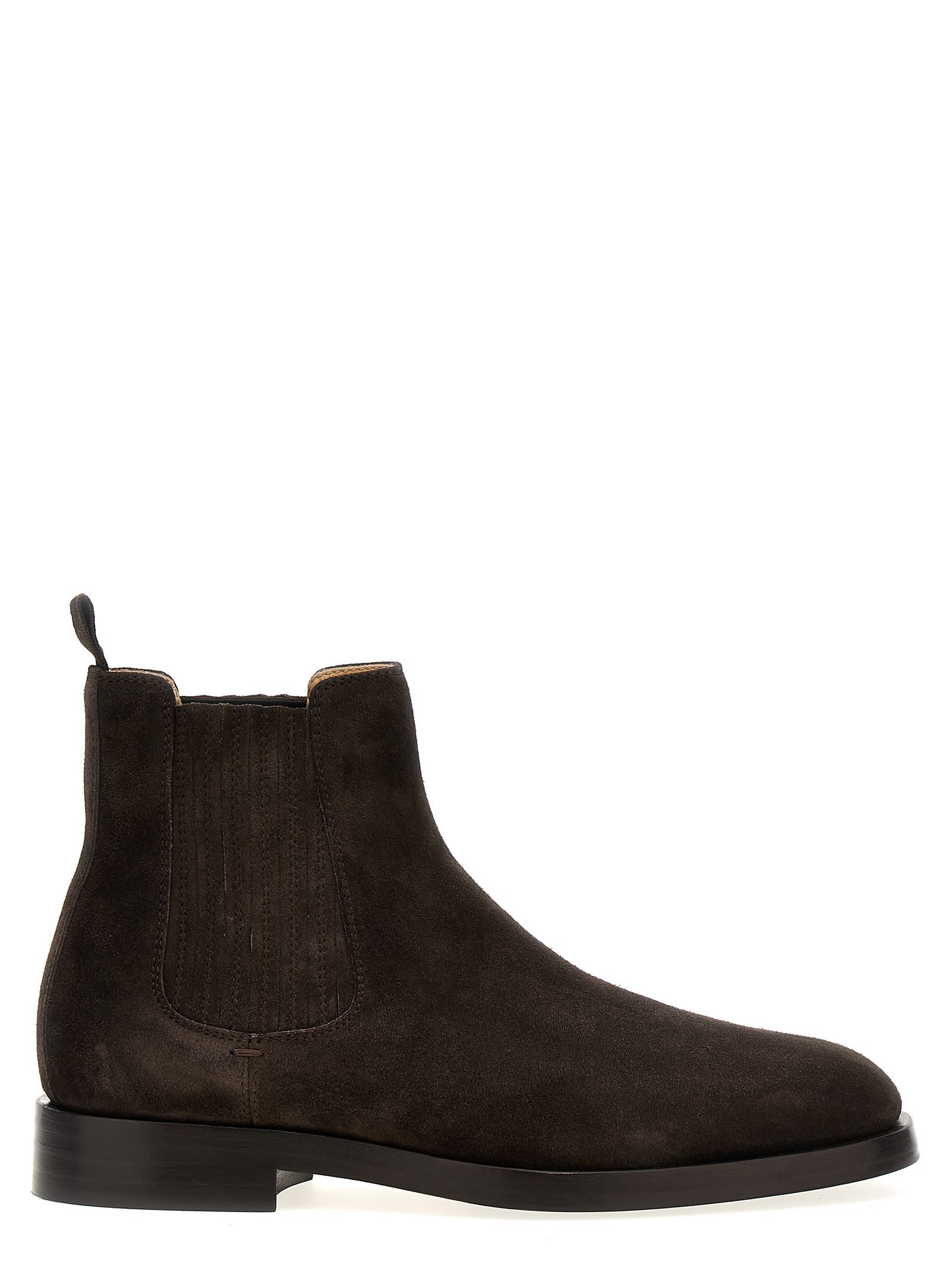 BRUNELLO CUCINELLI SUEDE ANKLE BOOTS 