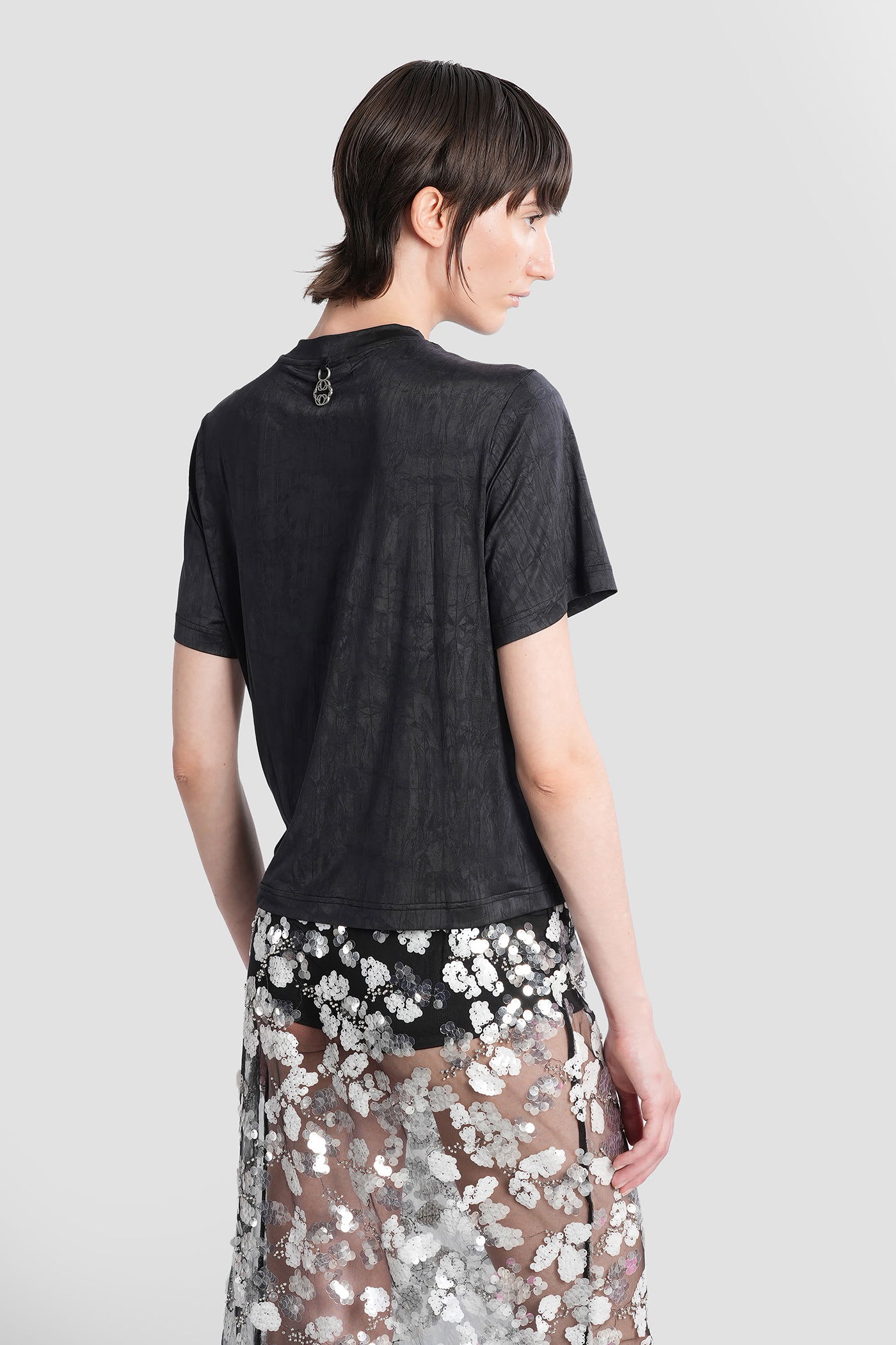 Siedres Ledus T-shirt In Black Polyester In Black