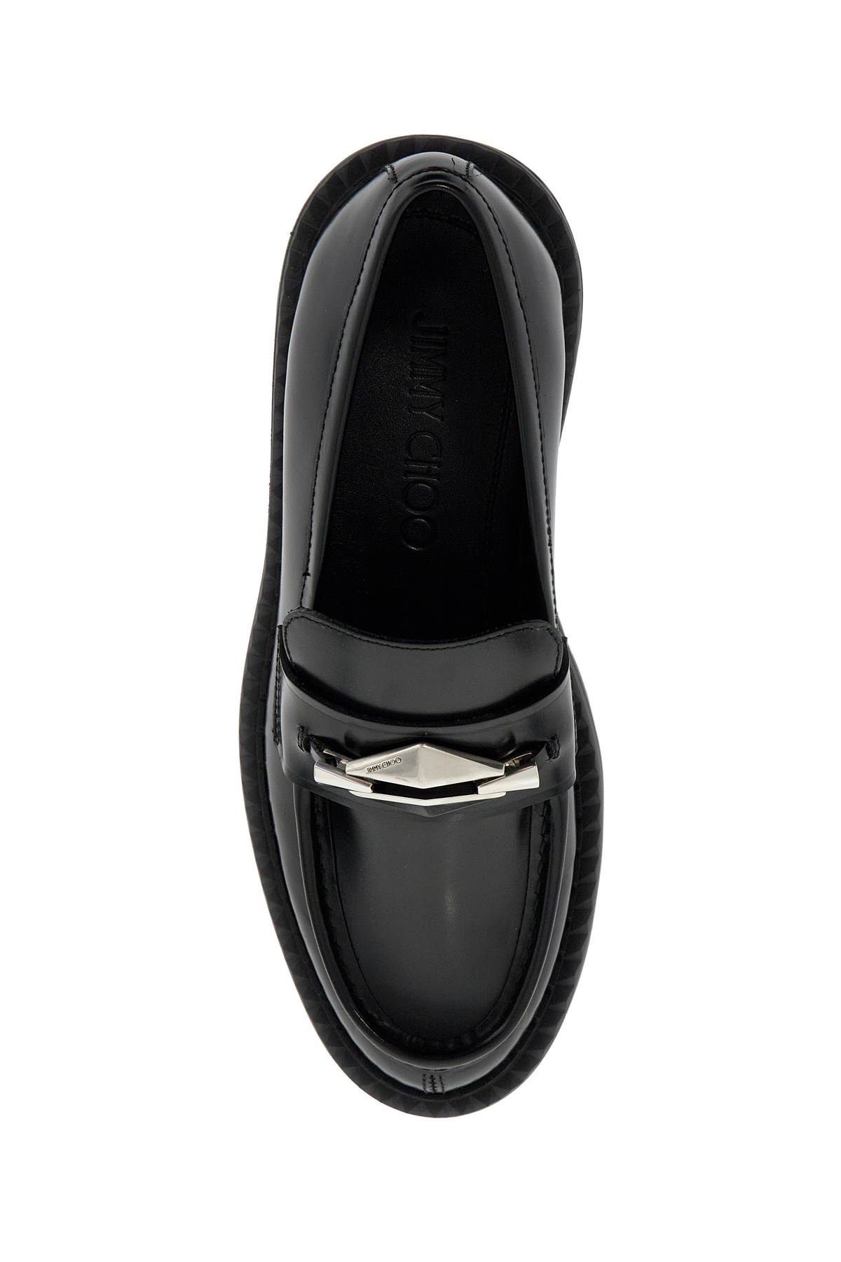 Shop Jimmy Choo Marlow Leather Loafers In In Black (black)