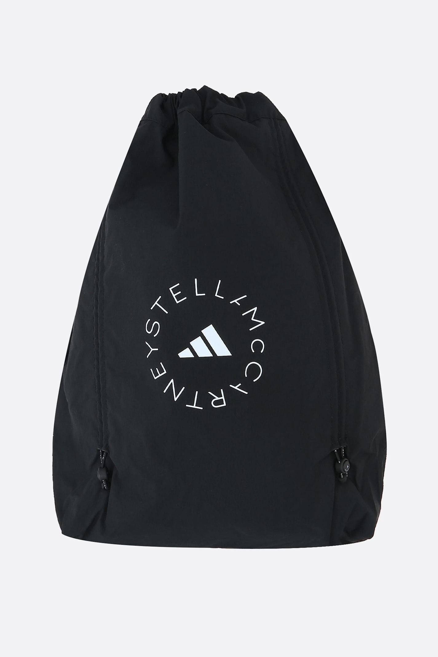 Adidas By Stella Mccartney Asmc Gym Sack In Recycled Nylon In Black