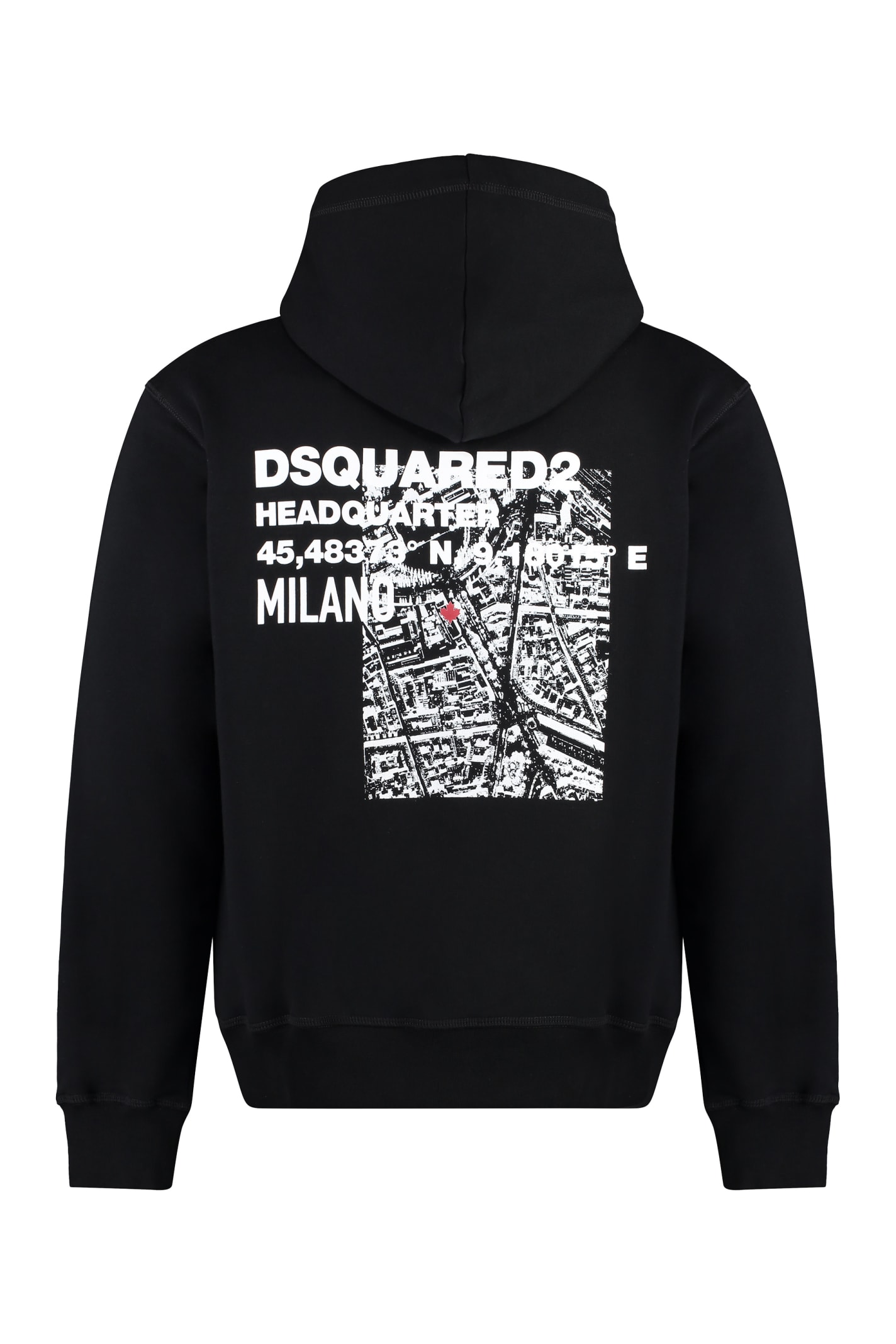 Shop Dsquared2 Cotton Hoodie In Black