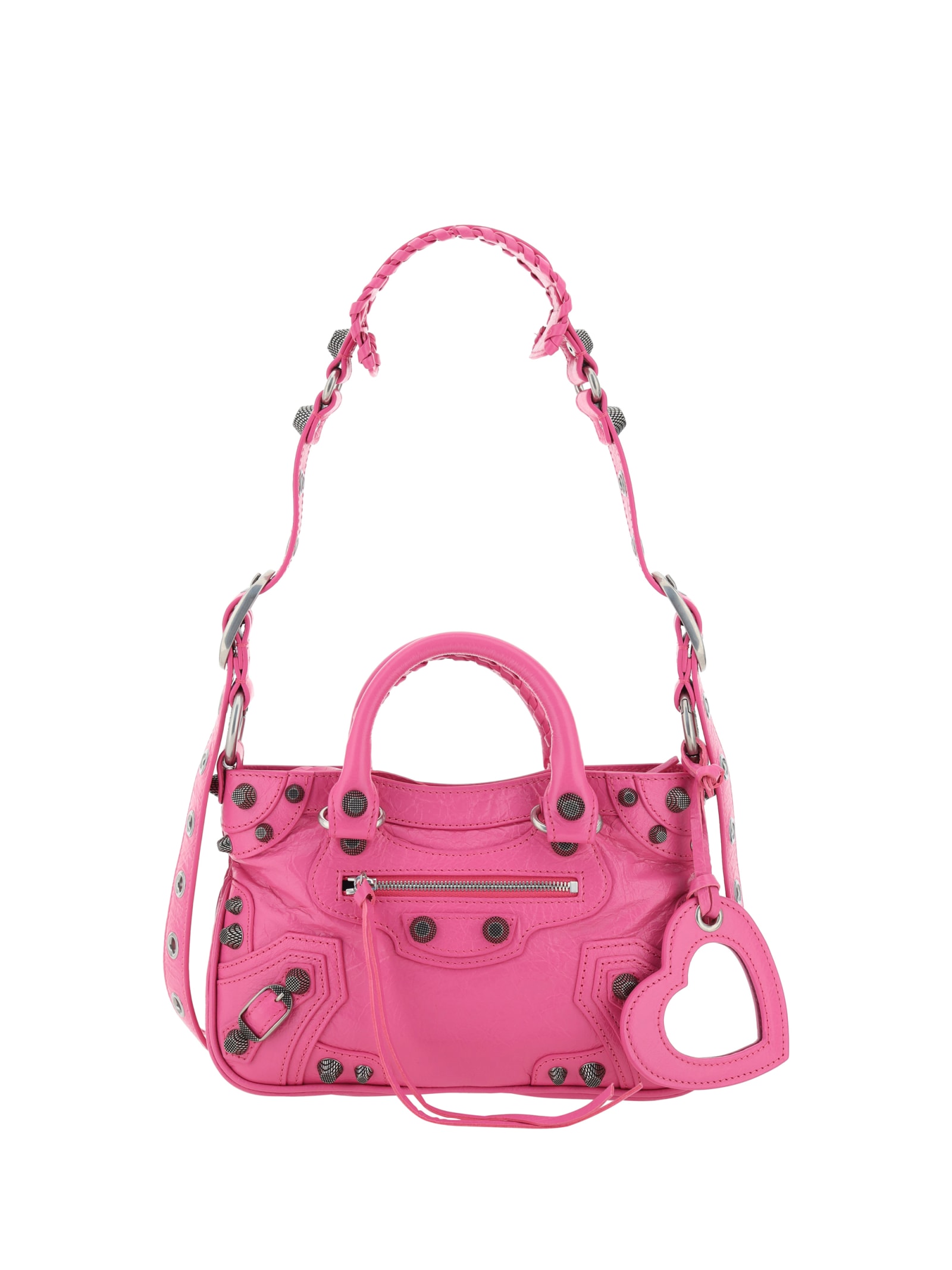 Shop Balenciaga Shoulder Bag In Fuchsia