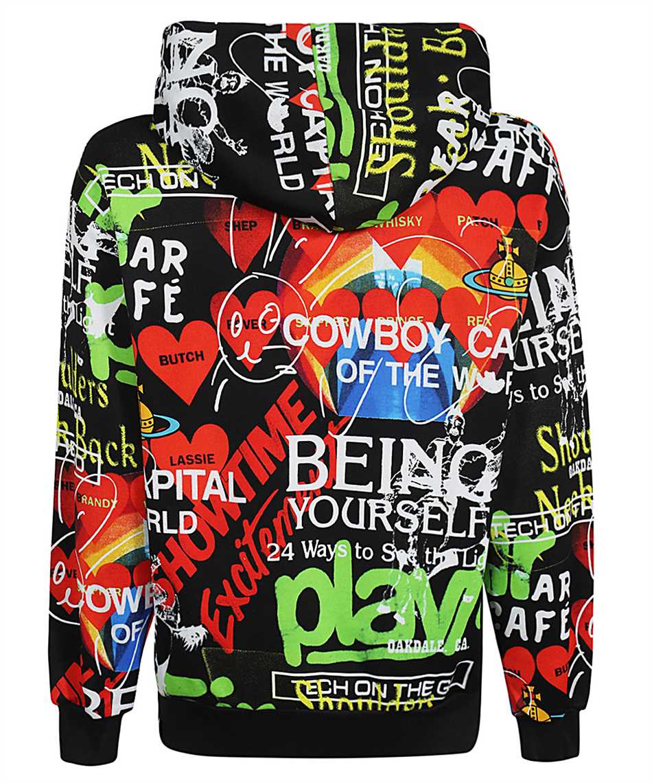 Vivienne Westwood Printed Hoodie In Green