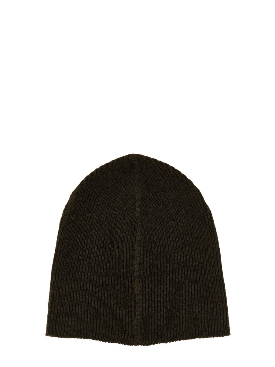 Shop Margaret Howell Wool Beanie Hat In Charcoal