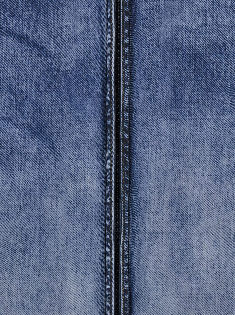 Diesel Men Blue Jacket With Classic Collar And Distressed Effect In Fabric Man In Blue