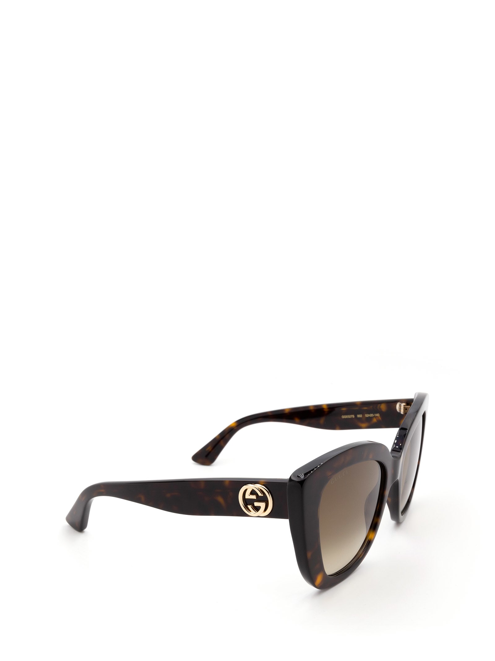 Shop Gucci Gg0327s Havana Sunglasses