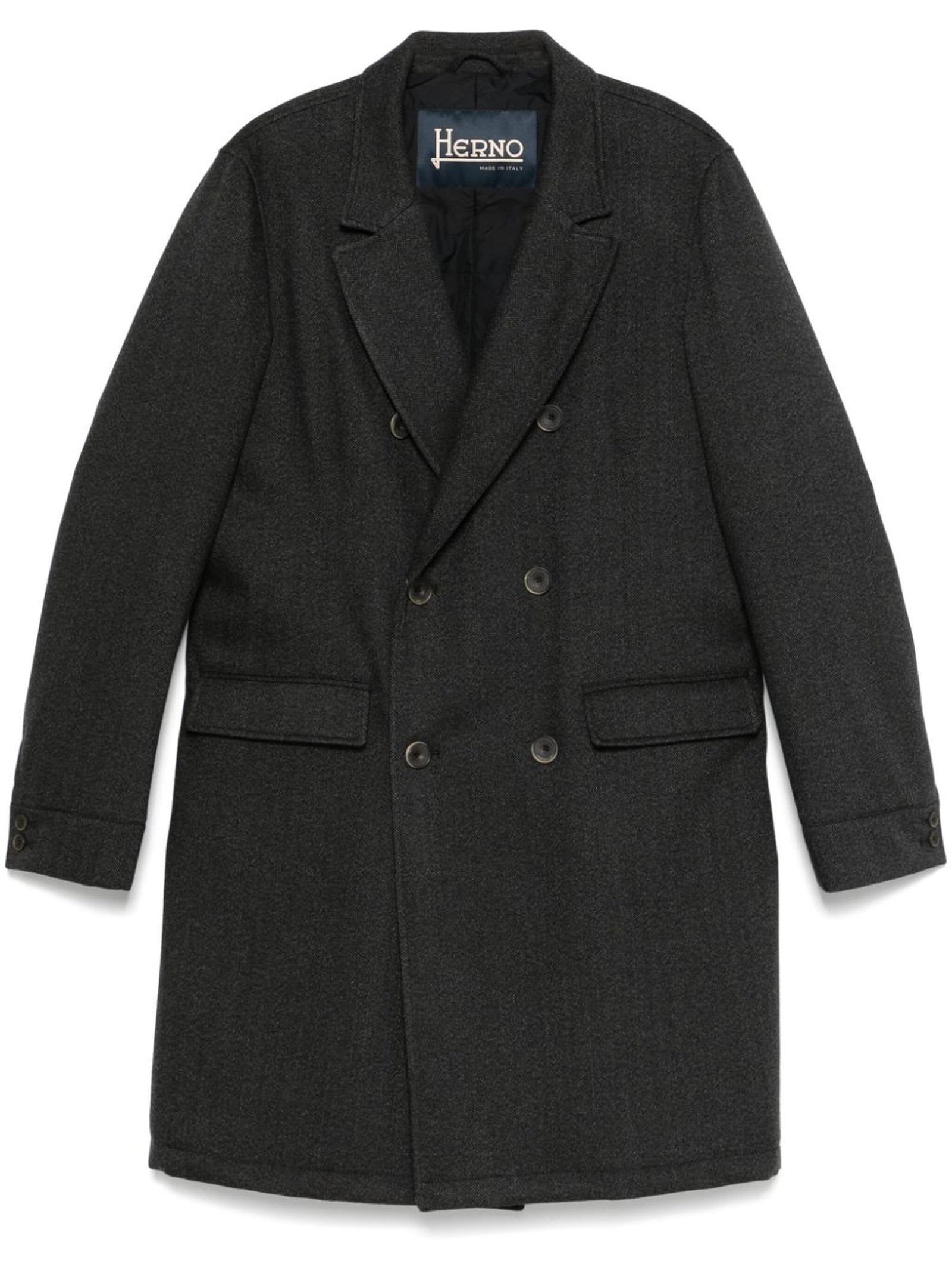 Dark Grey Virgin Wool Coat