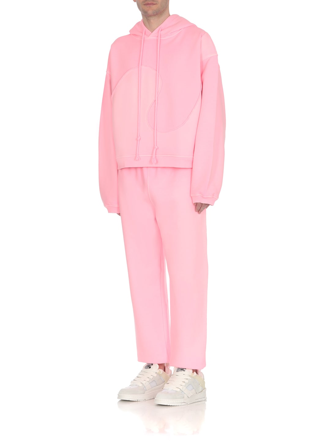 Shop Erl Cotton Hoodie In Pink