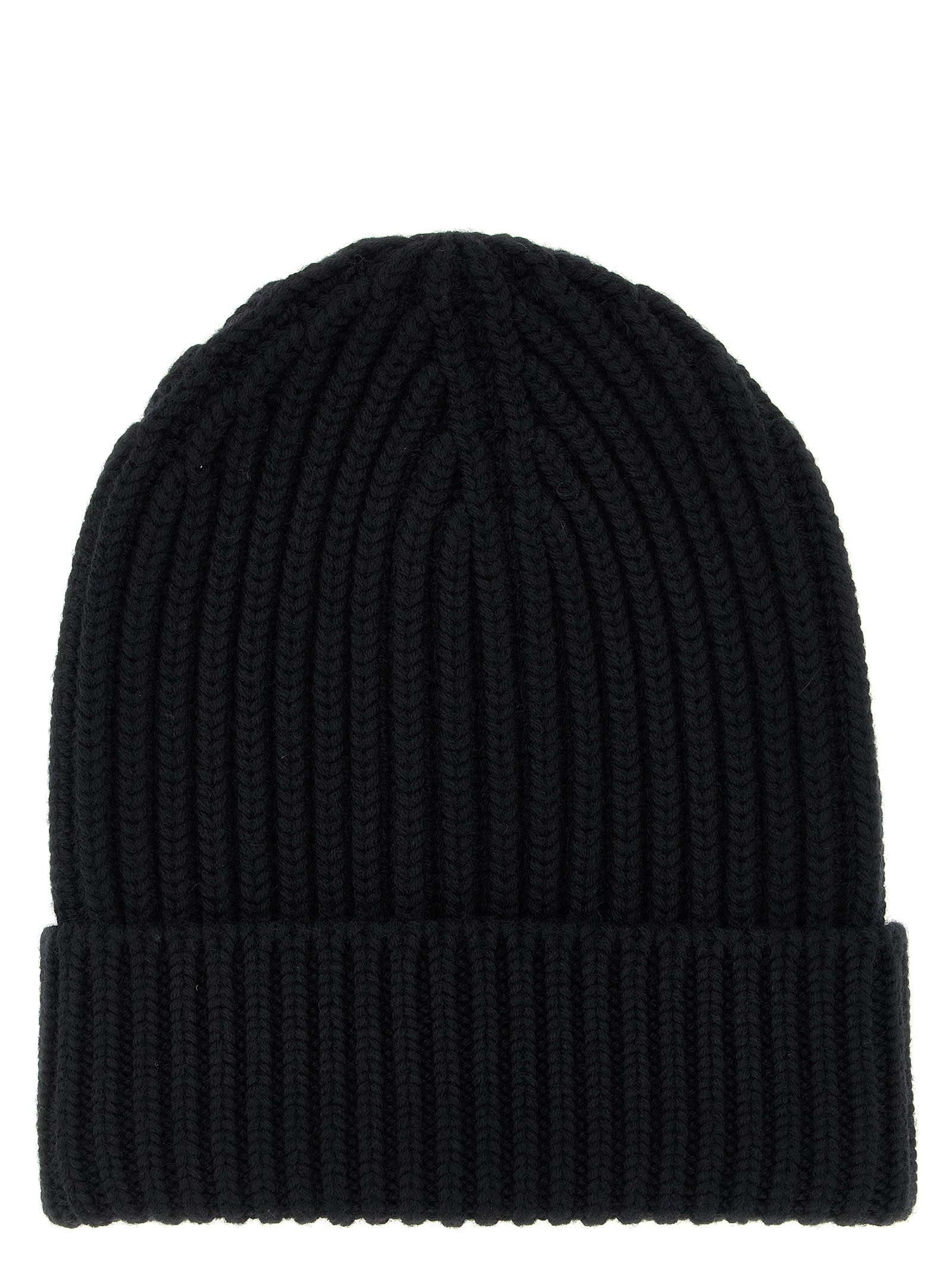Dolce & Gabbana Wool Beanie In Black