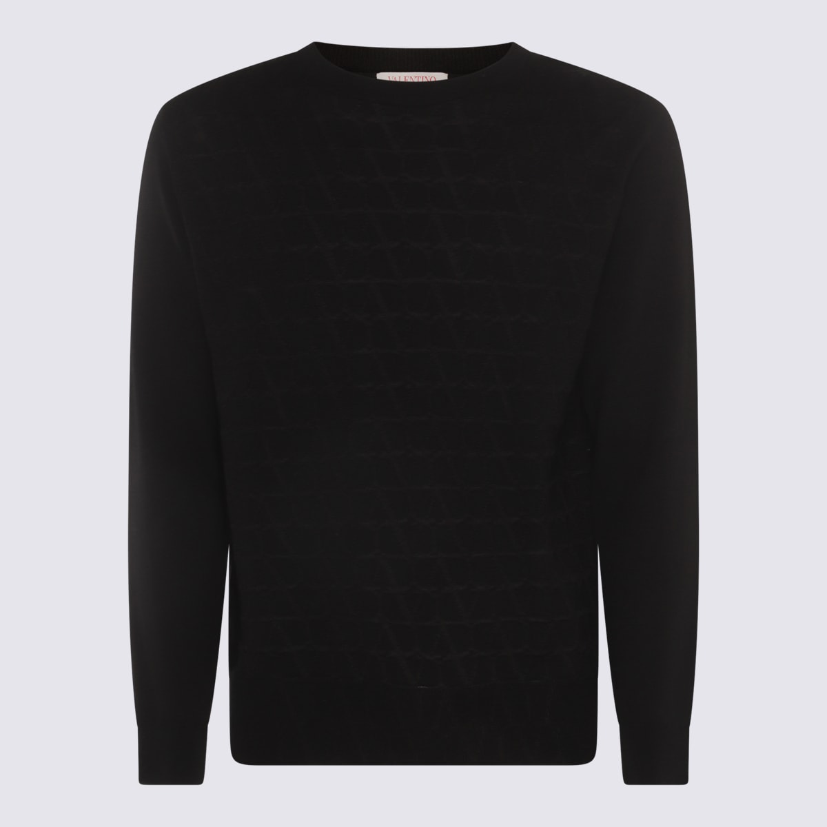 Shop Valentino Black Wool Knitwear