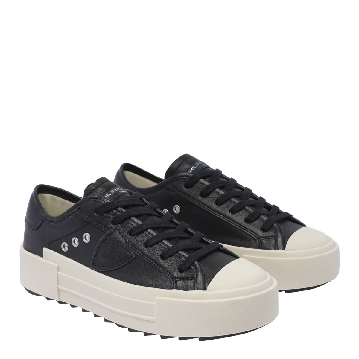 Shop Philippe Model Paris Haute Sneakers In Black