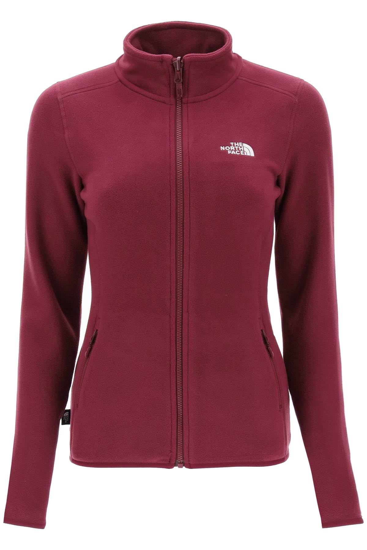 Shop The North Face 100 Glacier Zip-up Sweatshirt In Boysenberry (purple)