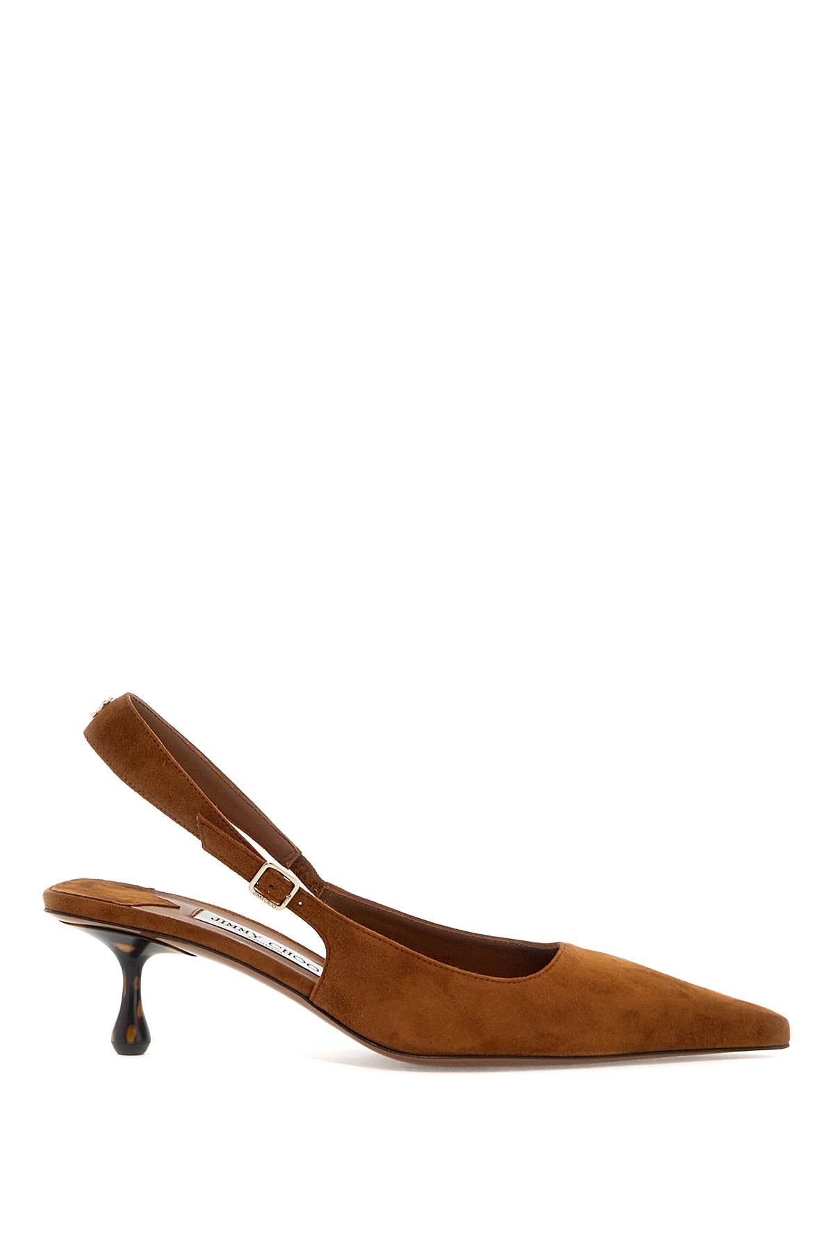 Shop Jimmy Choo Slingback Amel In Tan Tortoise (brown)