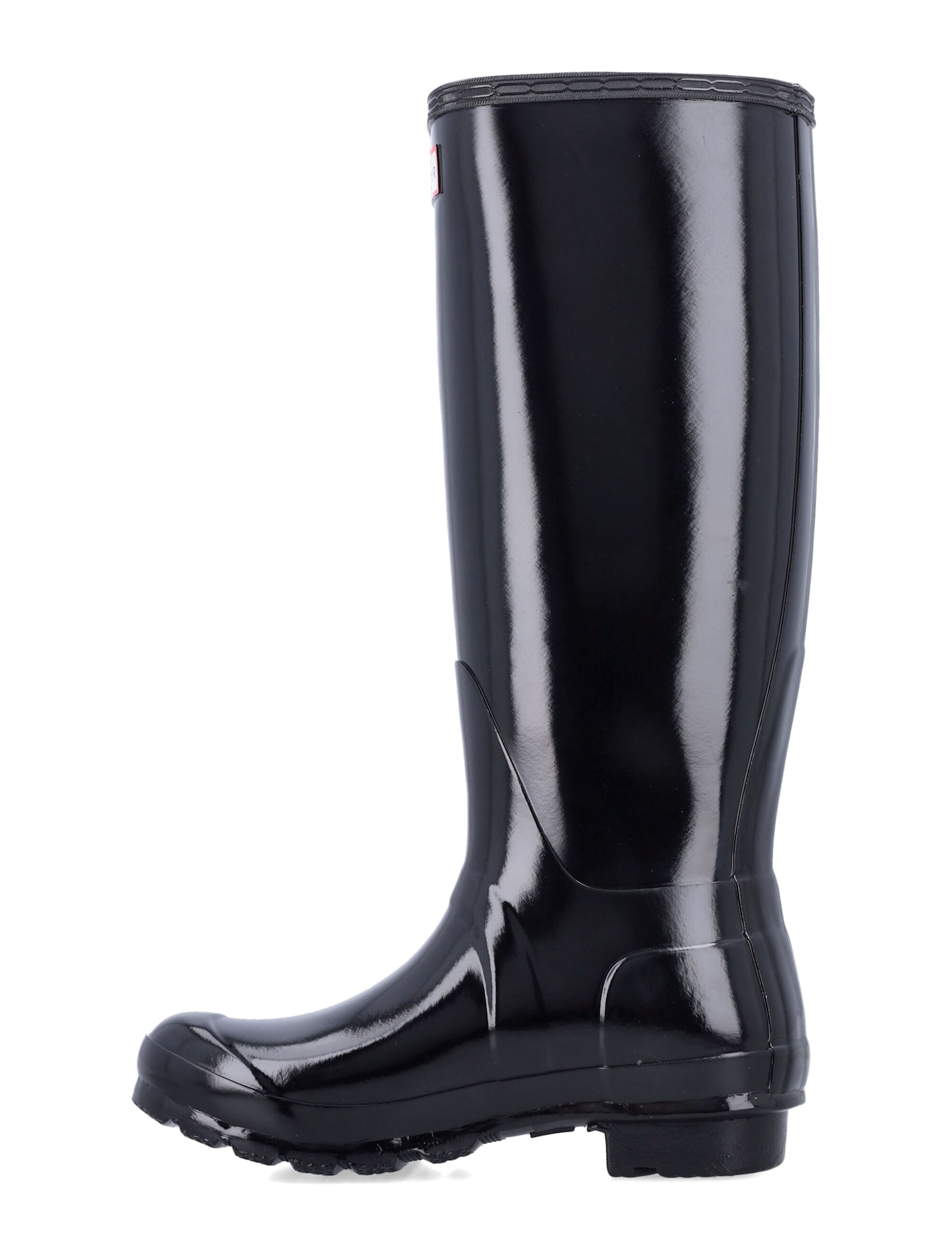 Hunter Womens Original Tall Gloss Wellington Boots In Black