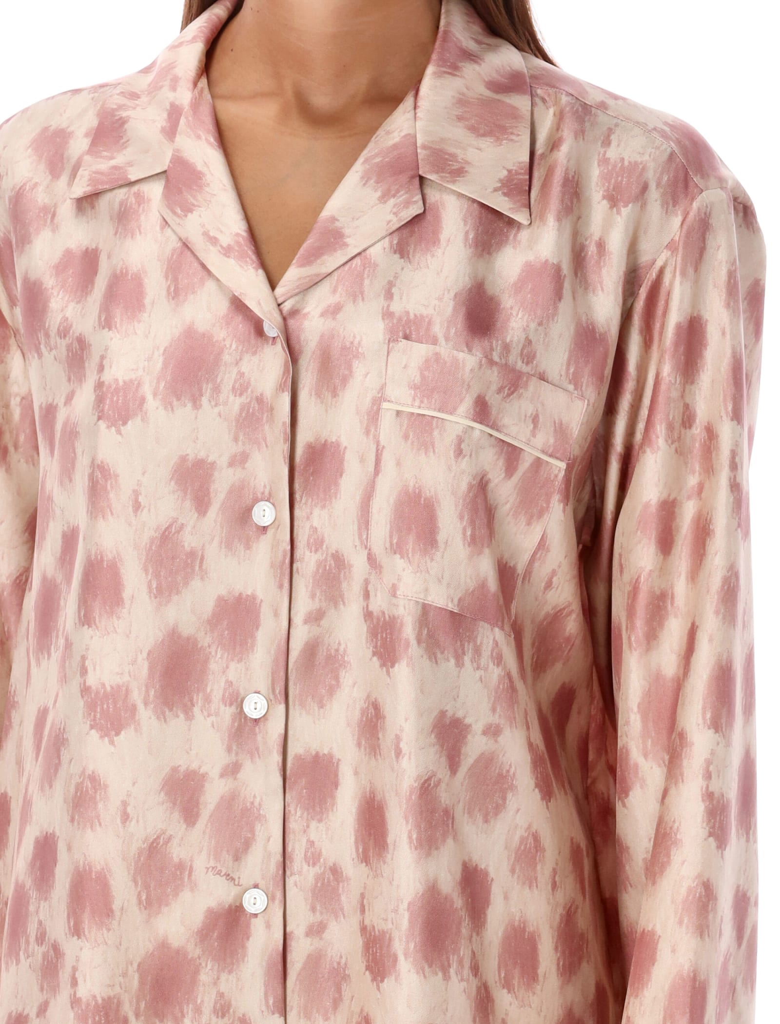 Shop Marni Pajama Shirt In Clc29