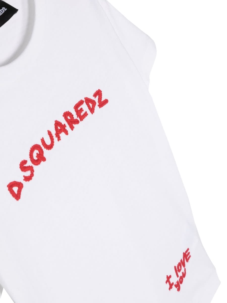 Dsquared2 Mc Logo T-shirt In White